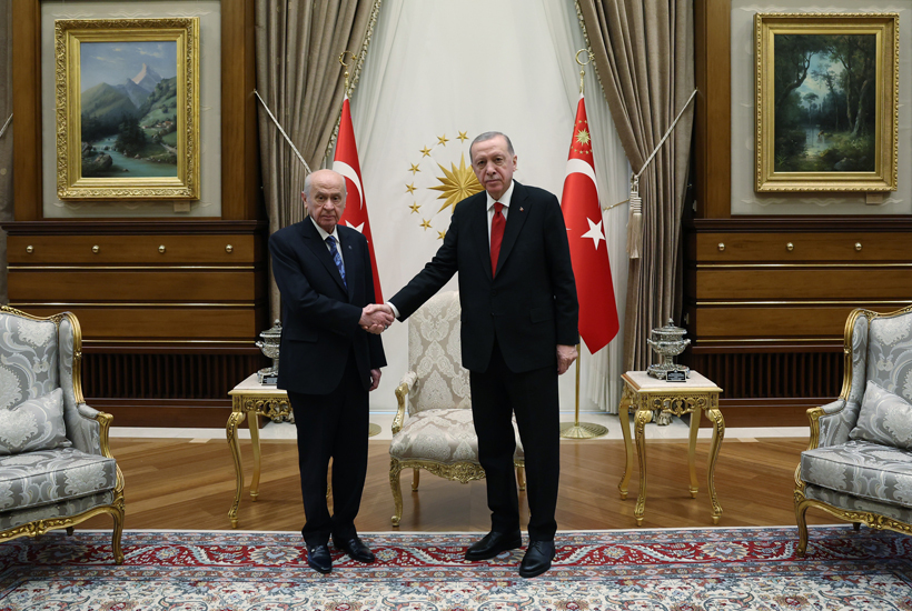 Devletin zirvesi: Devlet Bahçeli Erdoğan ile görüştü