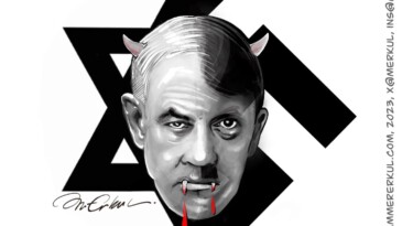 Muammer Erkul çizdi: Binyamin+Adolf