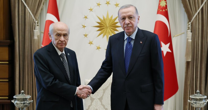 MHP lideri Devlet Bahçeli ile Cumhurbaşkanı Recep Tayyip Erdoğan’ın Beştepe’deki görüştü