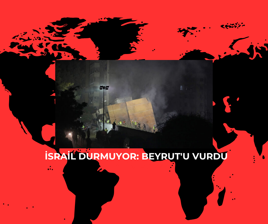 İsrail durmuyor: Beyrut’u vurdu