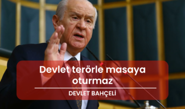 Devlet terörle masaya oturmaz