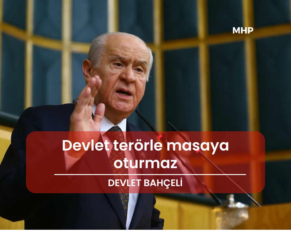 Devlet terörle masaya oturmaz