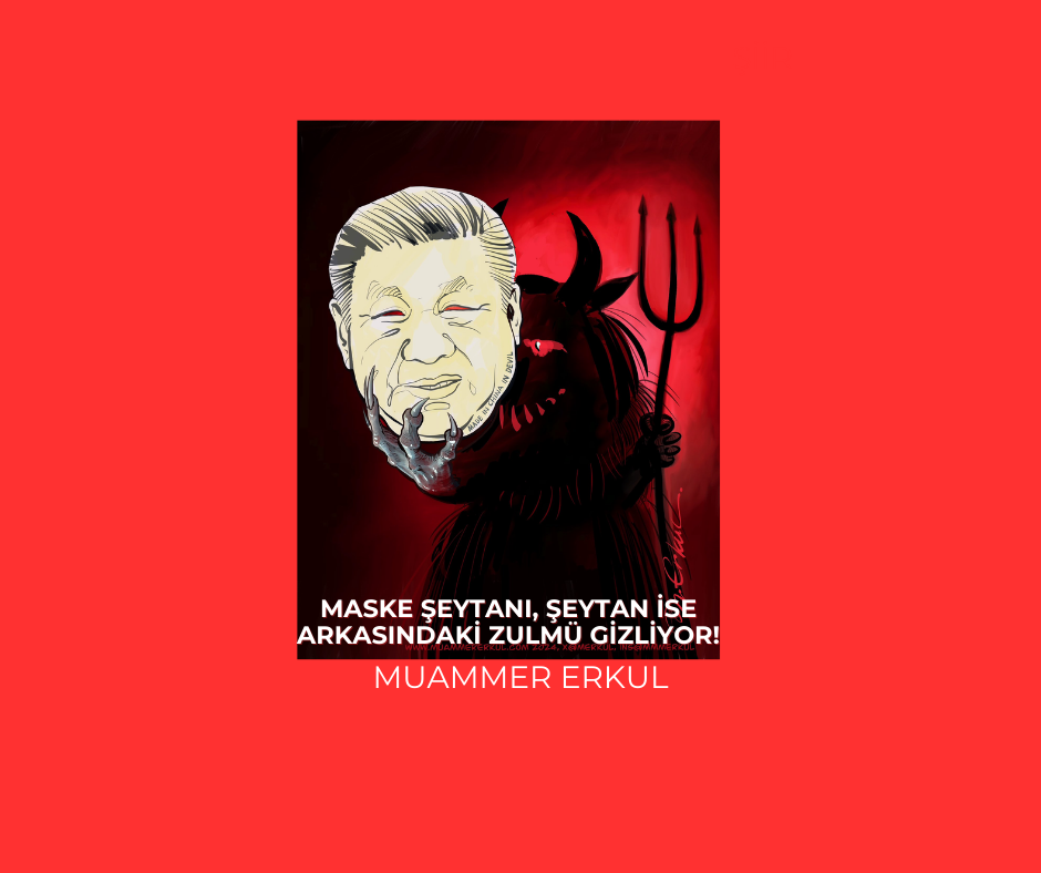 Muammer Erkul Çin malı maskenin arkasındaki iblisi çizdi