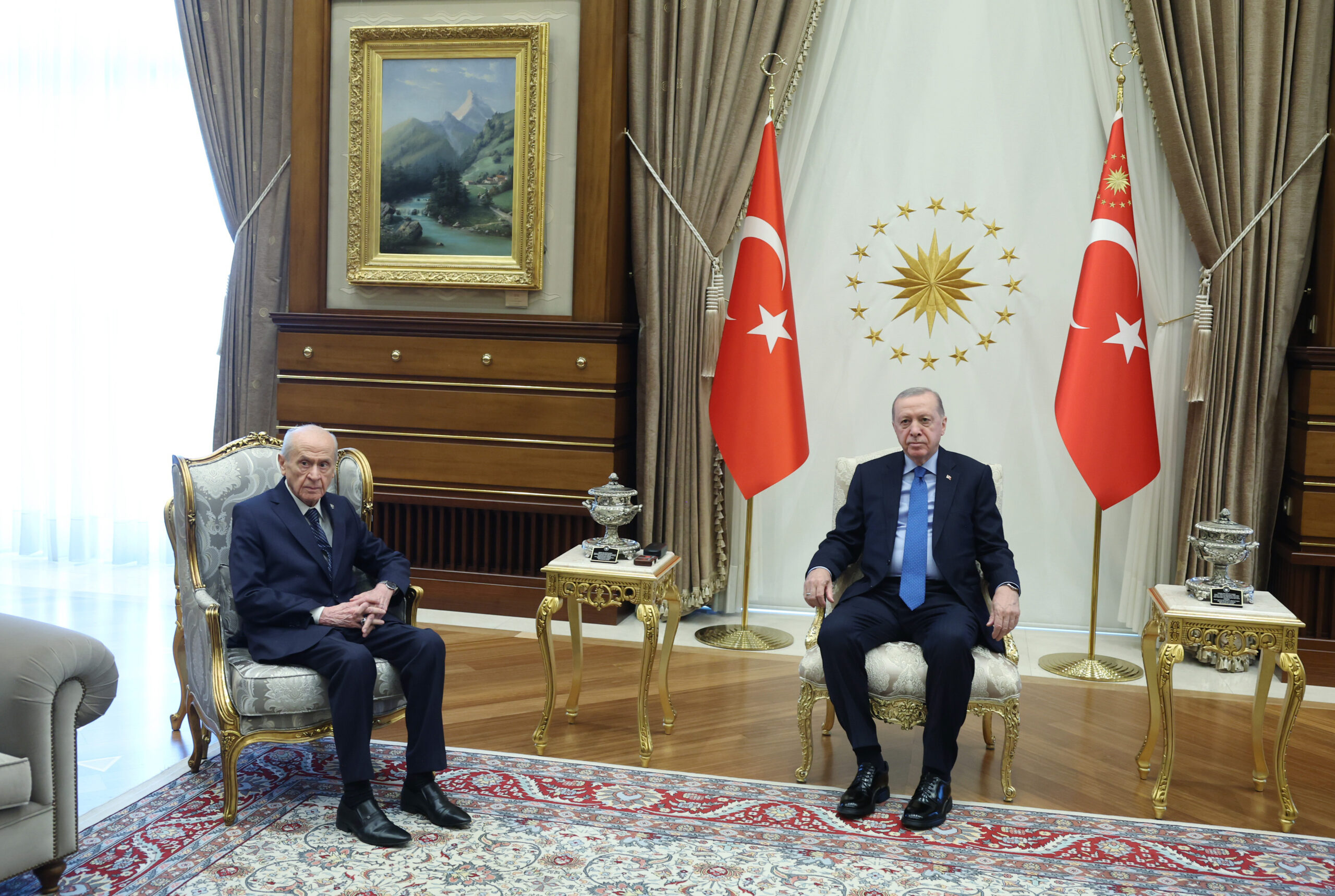 Devlet Bahçeli Beştepe’de