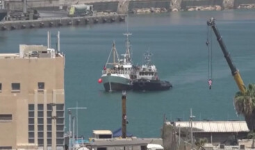 Siyonist terör devletinin el koyduğu Hanzala gemisi, Aşdod Limanı’na ulaştı