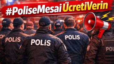 Gece gündüz bizim için çalışıyorlar ama karşılığı yok! #PoliseMesaiÜcretiVerin