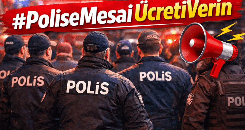 Gece gündüz bizim için çalışıyorlar ama karşılığı yok! #PoliseMesaiÜcretiVerin