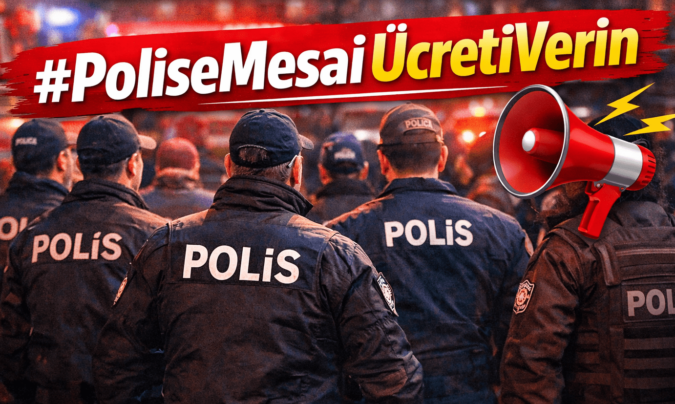 Gece gündüz bizim için çalışıyorlar ama karşılığı yok! #PoliseMesaiÜcretiVerin