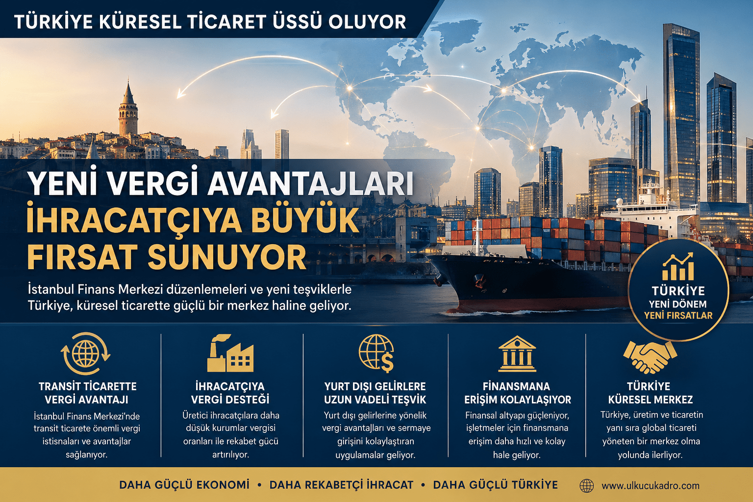 Türkiye Küresel Ticaret Üssü Oluyor: Yeni Vergi Avantajları İhracatçıya Büyük Fırsat Sunuyor