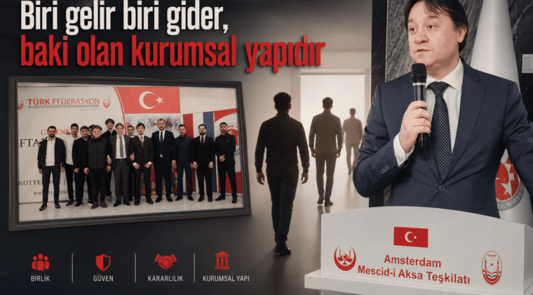 Biri gelir biri gider, baki olan kurumsal yapıdır