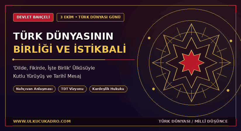 Lider Devlet Bahçeli’den 3 Ekim Türk Dünyası Günü Mesajı: “Türk Dünyasının Birliği, Dirliği ve İstikbali Daim Olsun”