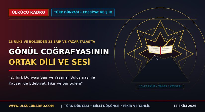Gönül Coğrafyasının Ortak Dili ve Sesi: 2. Türk Dünyası Şair ve Yazarlar Buluşması Talas’ta Başlıyor